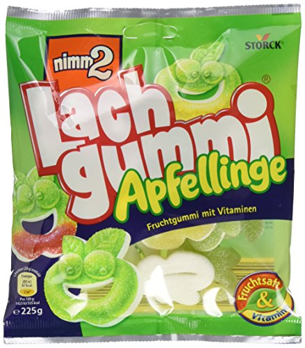 nimm2 Lachgummi Apfellinge (15 x 225g) / Fruchtgummis mit Vitaminen :  Amazon.de: Grocery